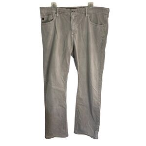 AG Adriano Goldschmied neutral tan Straight Leg Pants Size 38 x 34 denim